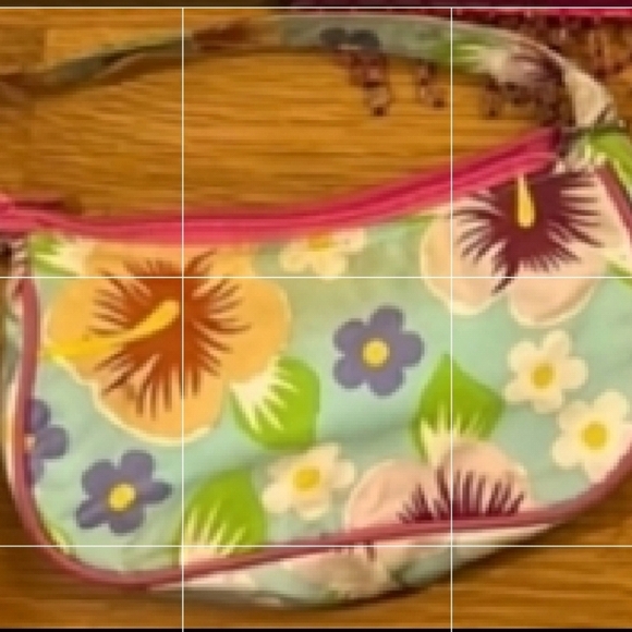 FLORAL Kids Handbag Purse Pocketbook Bag girls in Floral Hibiscus colorf… - Picture 1 of 8